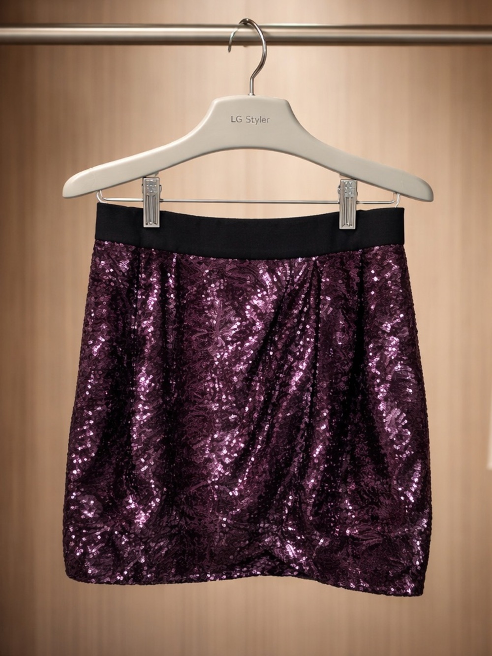 BCBGMAXAZRIA Sequin Mini Skirt